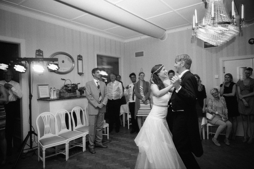 Bröllopsvals på Villa Vik i Växjö