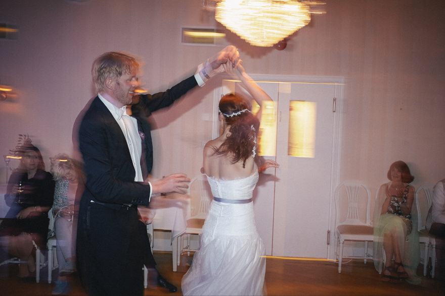 Bröllopsvals på Villa Vik i Växjö